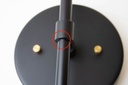 Sample Sale: Sorenthia Sconce - Black Poppy with Brass Details