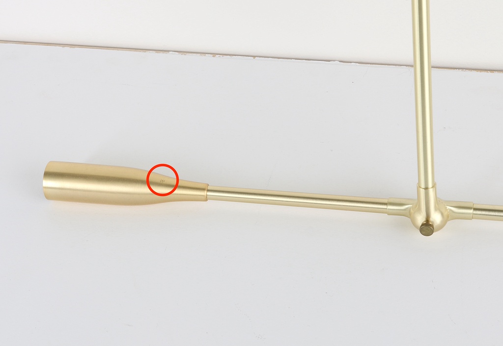 Sample Sale: Sorenthia 2-Arm Light - Brushed Brass