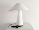 Sample Sale: Linden Table Lamp - Cream Linen with Walnut