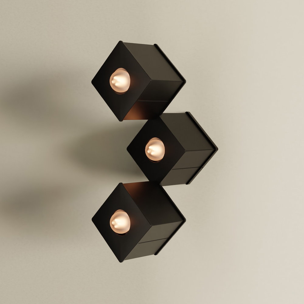 [TET-III-FM-BP] Tetra III - Flush Mount (Black Poppy)