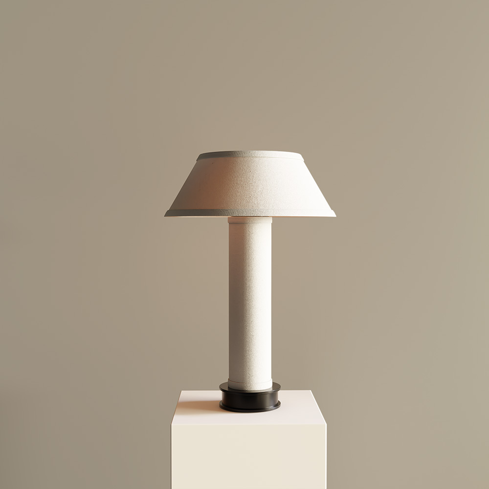 [PIL-TL-12X18-BP-CL-BP] Pillaret Solo Table Lamp (Black Poppy)